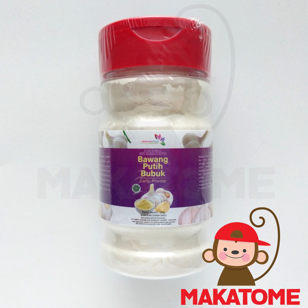 Jual Bubuk Bawang Putih 50gr Botol garlic powder Java Super Food 50 gr ...