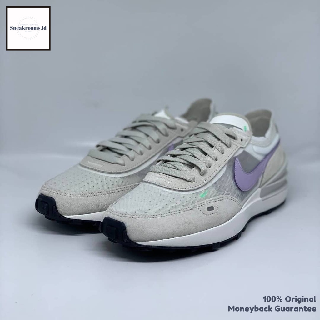 womens waffle one sneakers in summit white & infinite lilac