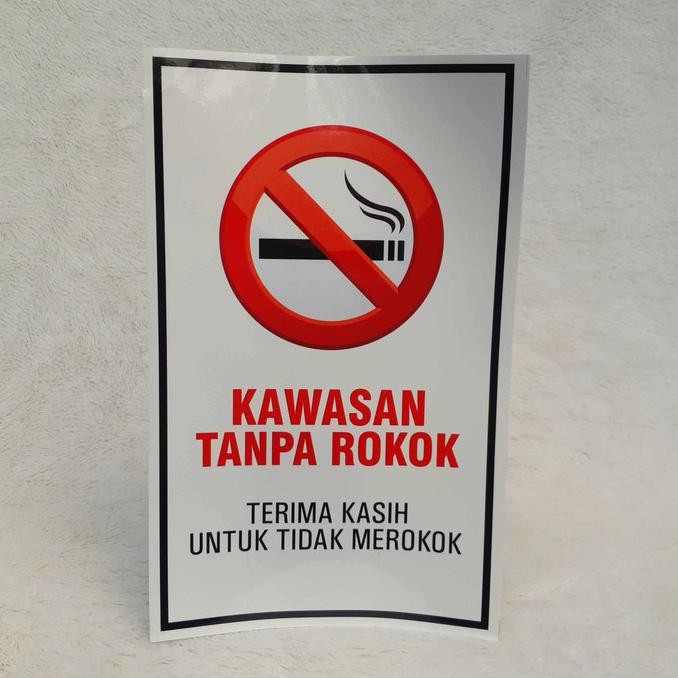 Jual Stiker Ktr Kawasan Tanpa Rokok Versi Mirror Chromo Promo Special Shopee Indonesia