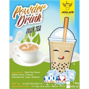 Jual Javaland Bubuk Minuman Rasa Milk Tea 1Kg - Regular Plain | Bubble ...