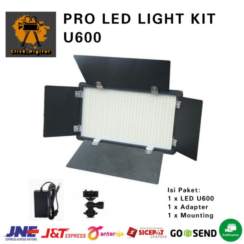Jual Lampu LED Professional Photo & Video U600 Varicolor / Lighting ...