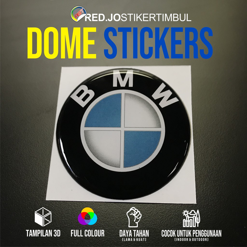 Jual Sticker Emblem Logo BMW Bulat Timbul Lentur | Shopee Indonesia