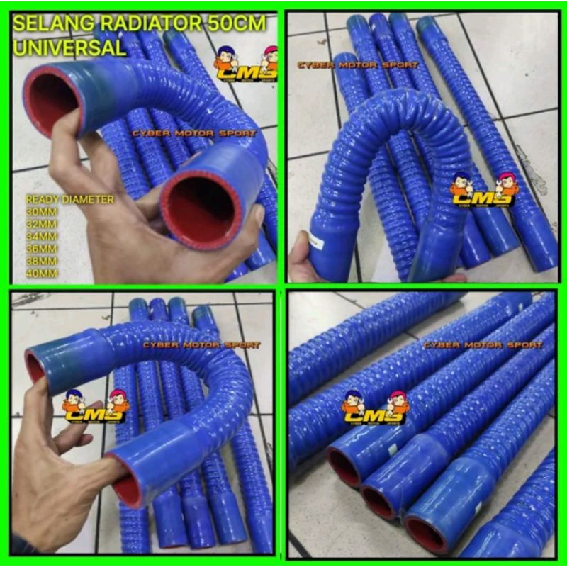 Jual Selang Radiator Flexible Universal tahan panas 1,5inch 2inch 30cm ...