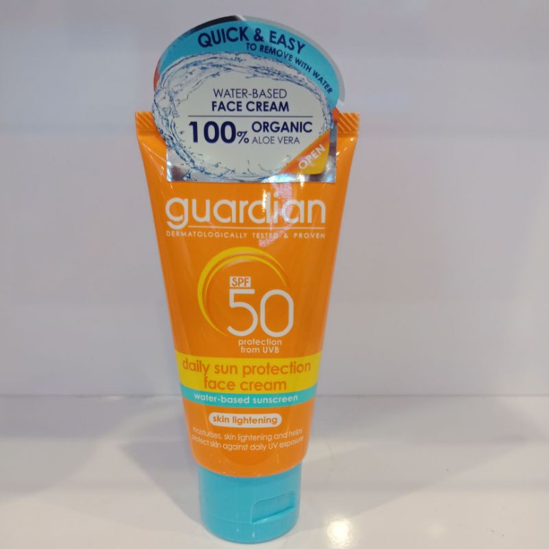 Jual Guardian Daily Sun Protection Face Cream SPF 50 50ml Shopee Indonesia
