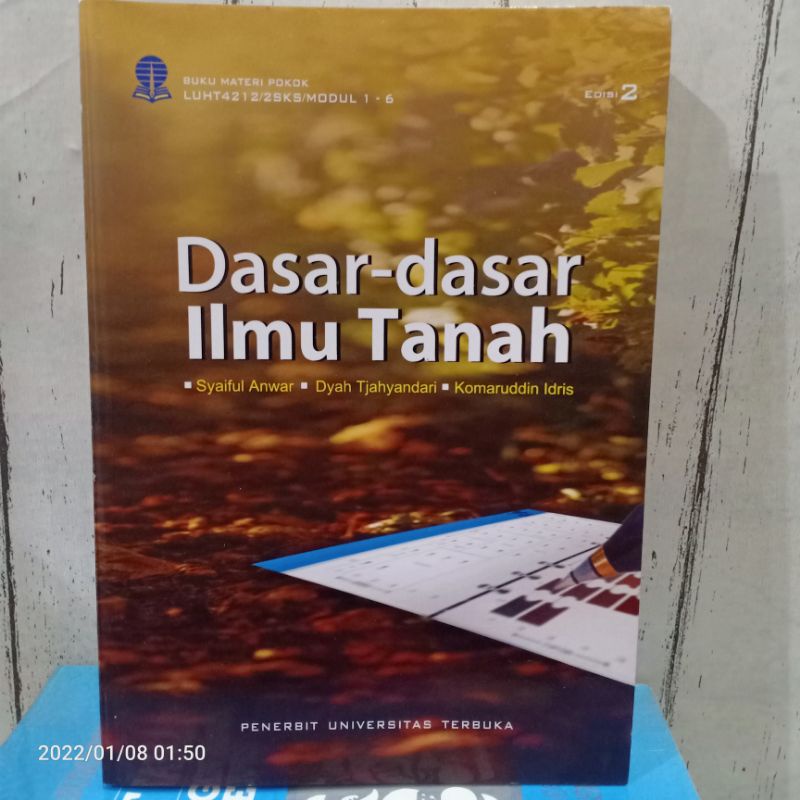 Jual ORIGINAL BUKU DASAR-DASAR ILMU TANAH Edisi 2 Karangan By Syaiful ...