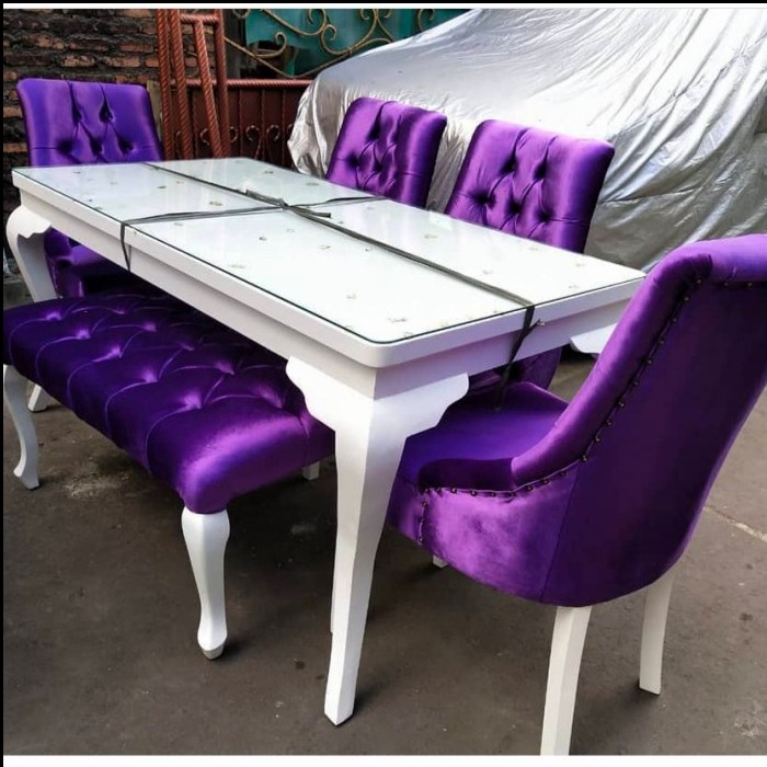 Jual meja makan bench - KURSI 2+BENCH | Shopee Indonesia