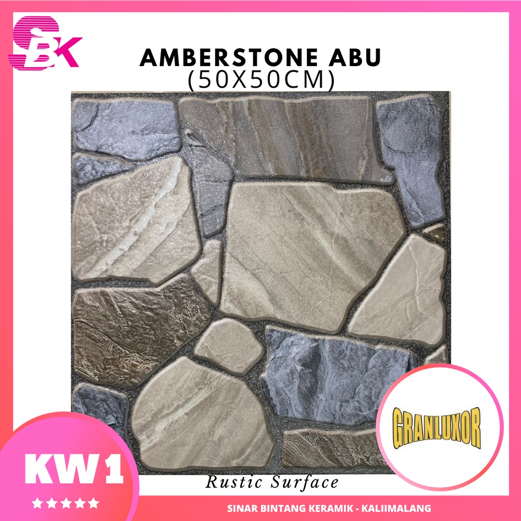 Jual Keramik Teras 50x50 Amberstone Shopee Indonesia