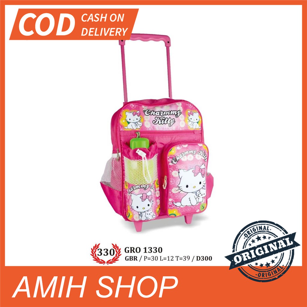 Jual TAS RANSEL RODA HELLO KITTY ANAK GIARDINO - GRO 1330 ORIGINAL ...