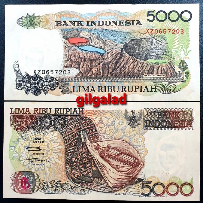 Jual [COD] UANG KUNO 5000 RUPIAH SASANDO SERI X / REPLACEMENT / SERI ...