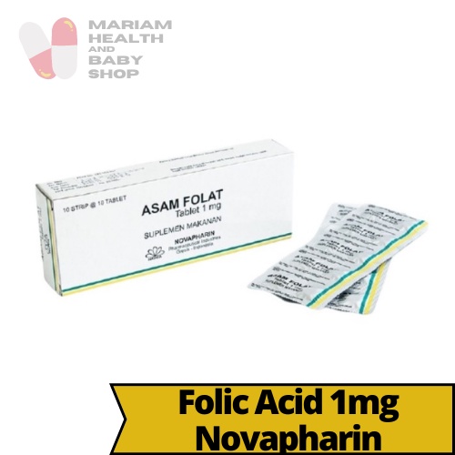 Jual Asam Folat Mg Box Isi Tablet Nova Folic Acid Vitamin Ibu