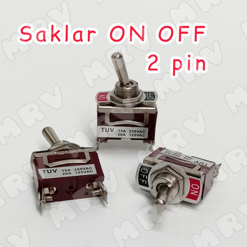 Jual Saklar 2 pin / Switch ON OFF BESI 2 PIN | Shopee Indonesia