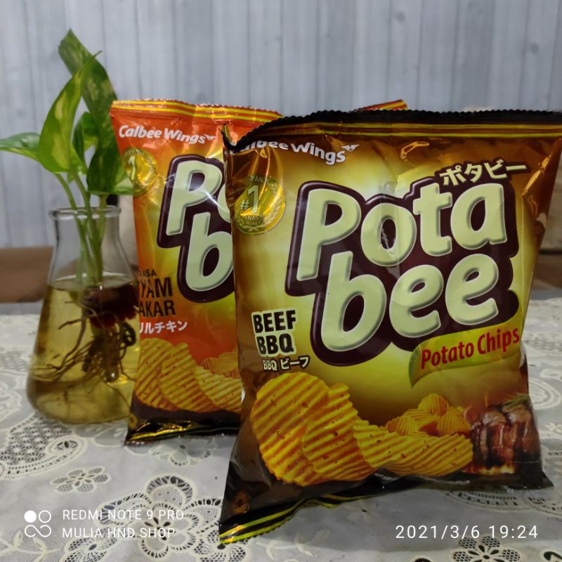 Jual Potabee Potato Chips Bbq Dan Ayam Bakar Shopee Indonesia