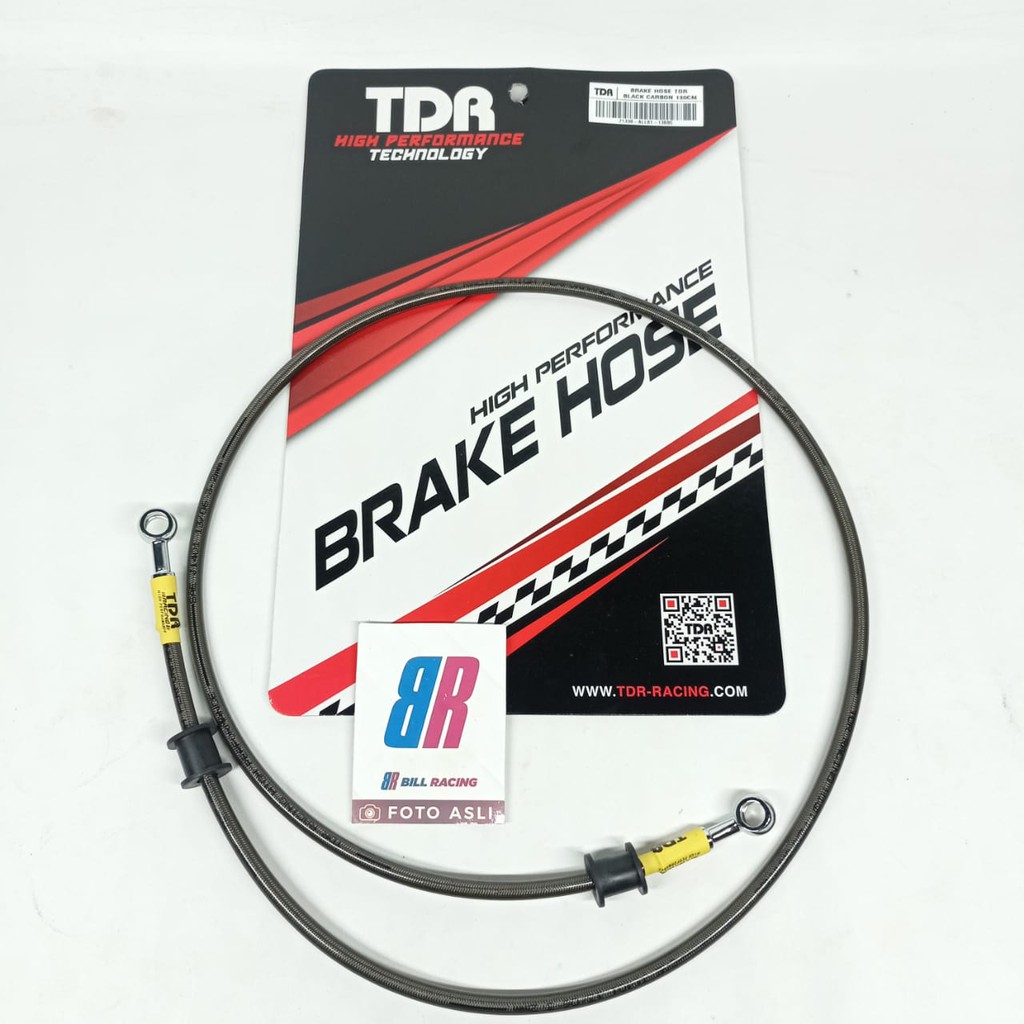 Jual SELANG REM TDR RACING HITAM CARBON 130 CM | Shopee Indonesia