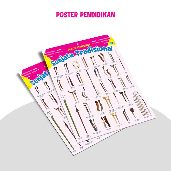 Jual Poster Pendidikan Senjata Tradisional | Shopee Indonesia