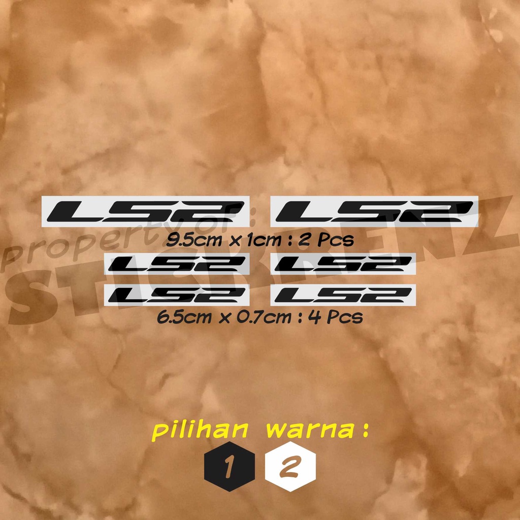Jual Cutting Sticker Stiker Helm Motor LS2 01 Custom | Shopee Indonesia