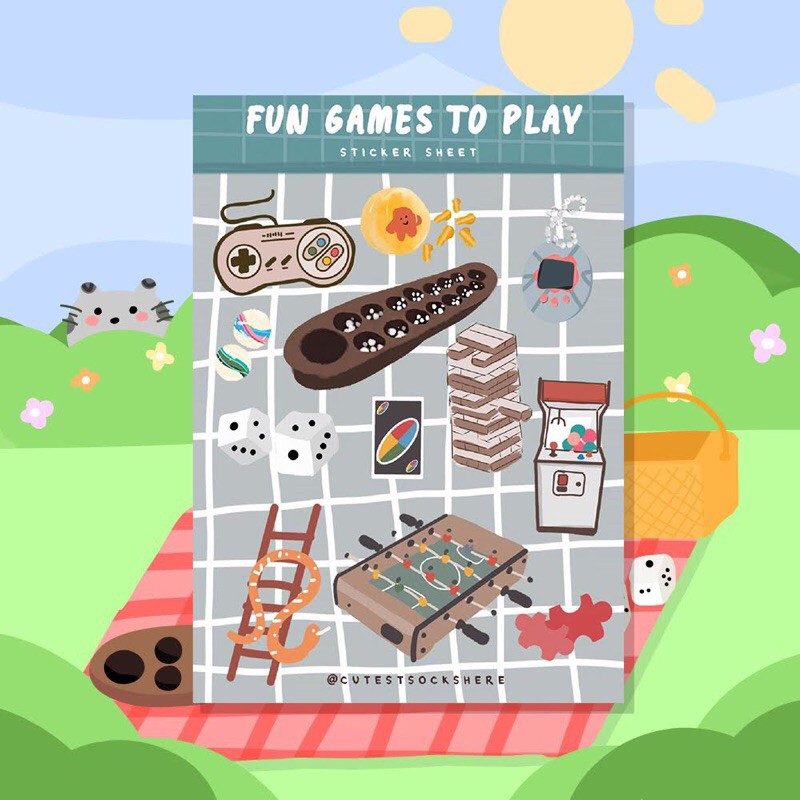 Jual [Last Stock] Sticker Sheet Fun Games To Play | Shopee Indonesia