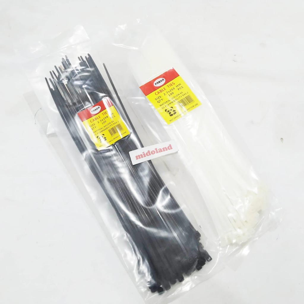 Jual Kabel Ties Tis Ripet Rifet Cable Tie Insulok Insulock 25cm 250mm