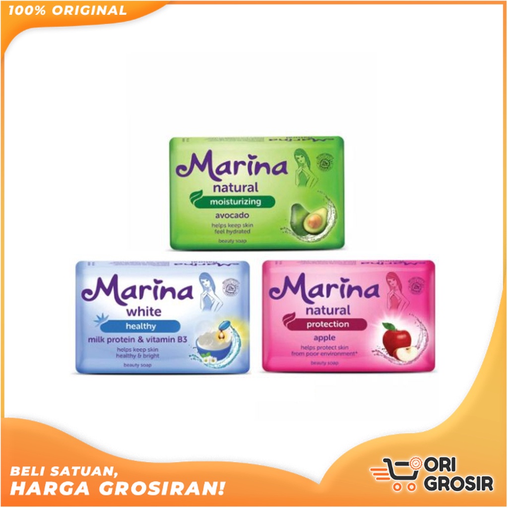 ORI Grosir Marina Soap Bar 60gr - Sabun Mandi