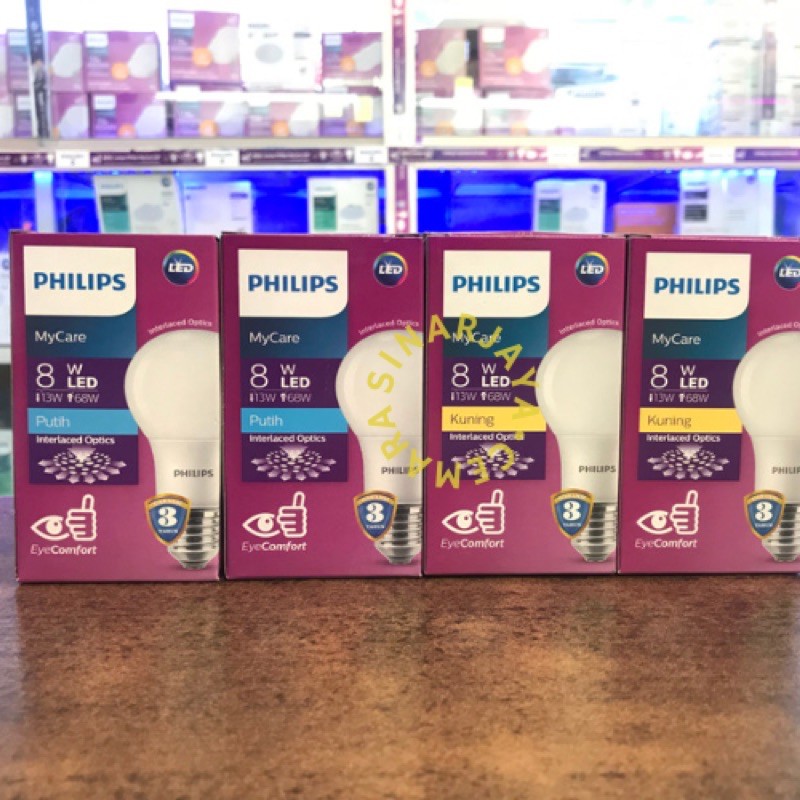 Jual Bola Lampu Philips Led Bulb Watt Philips My Care Interlac Optic