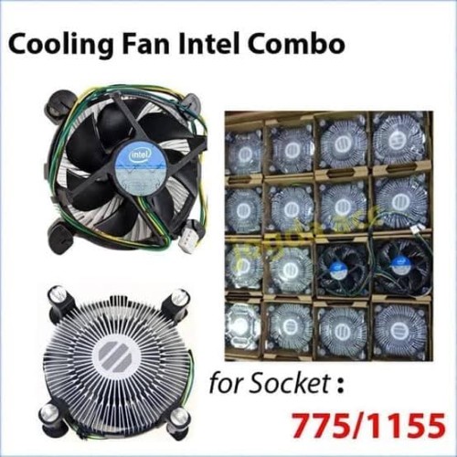 Jual Fan Processor Intel Combo LGA 775 1155 Heatsink Kipas Cooler ...