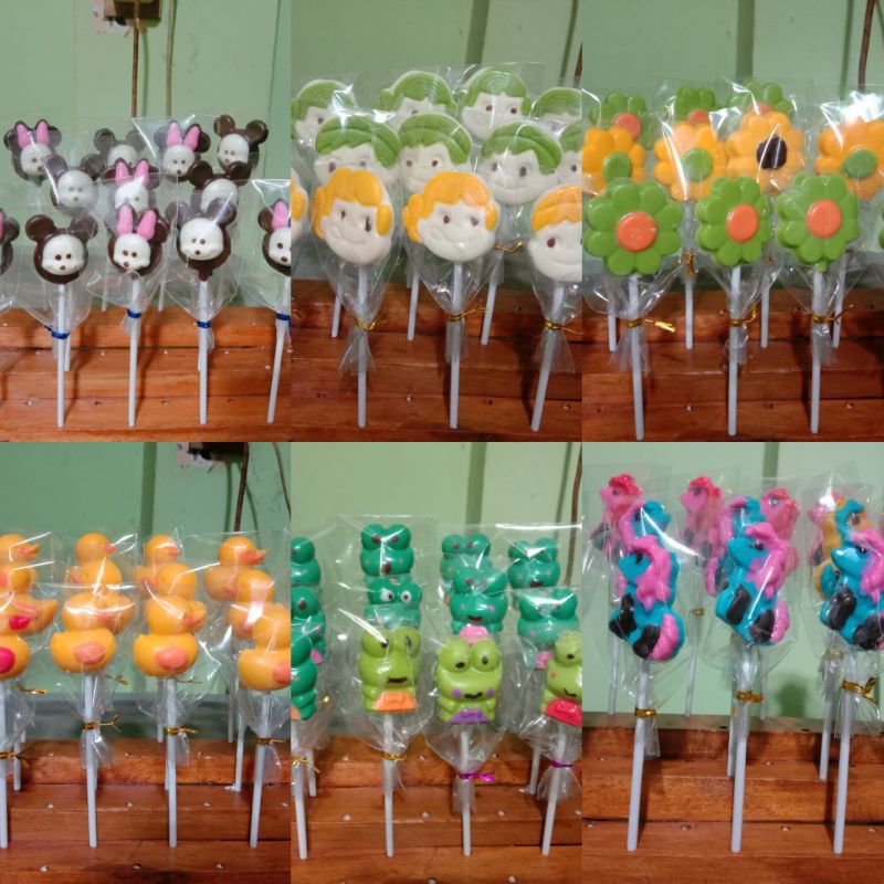 Jual coklat karakter stik berbagai macam bentuk lucu enak dan murah ...