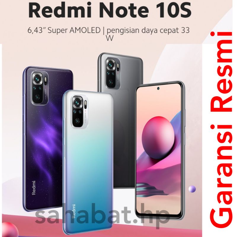 Jual Xiaomi Redmi Note 10 s 10s 8/128 Garansi Resmi Indonesia RAM 8GB ...