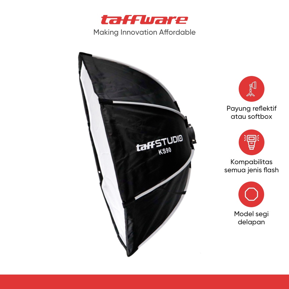 Jual Taffstudio Payung Studio Octagonal Umbrella Softbox Reflektor