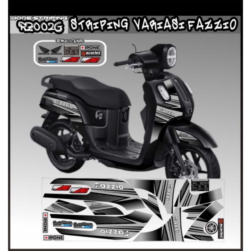 Jual Stiker Sticker Striping Yamaha Fazzio Decal Yamaha Fazzio 2022 Shopee Indonesia