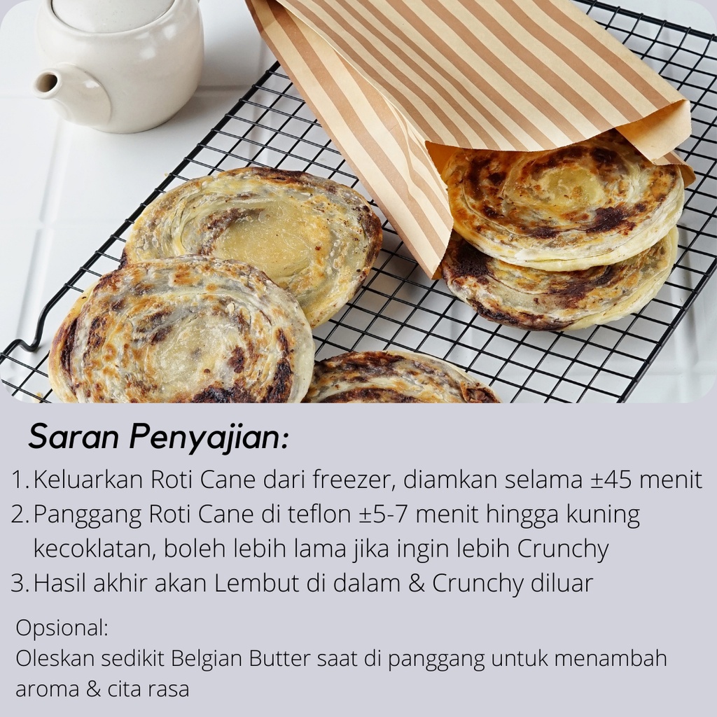 Jual Roti Maryam / Roti Canai / Roti Cane Frozen Melted Choco Isi 5 Pcs ...