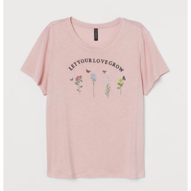 Jual Kaos Wanita Hnm T-shirt Pink Women Murah Original | Shopee Indonesia