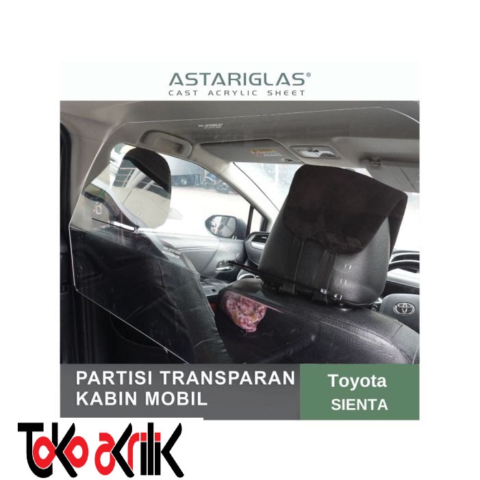 Jual Partisi mobil Toyota Sienta / sekat mobil akrilik | Shopee Indonesia