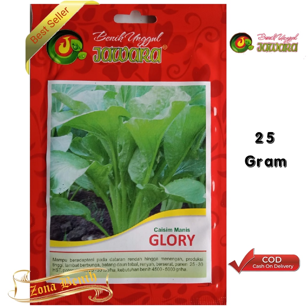 Jual Isi 25 Gram Bibit Sawi Manis Glory Benih Sawi Hijau Caisim