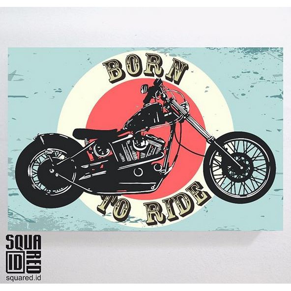 Jual Poster Kayu/Hiasan Dinding - Born to Ride | Shopee Indonesia