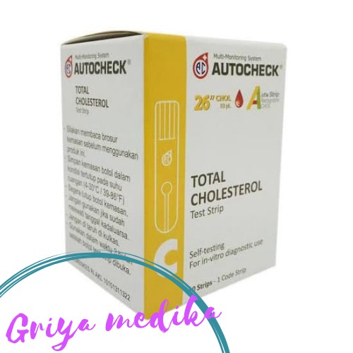 Jual STRIP AUTOCHECK Cholesterol / Strip Kolesterol - ISI 10 STRIP