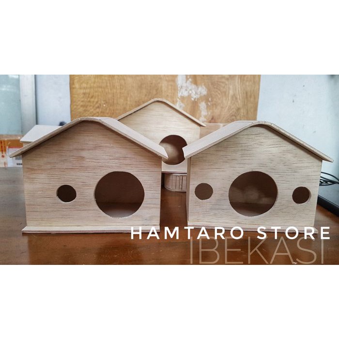 Jual Hamster-Kandang- Rumah Hamster Lucu Model Kayu , Hamtaro Hamster ...