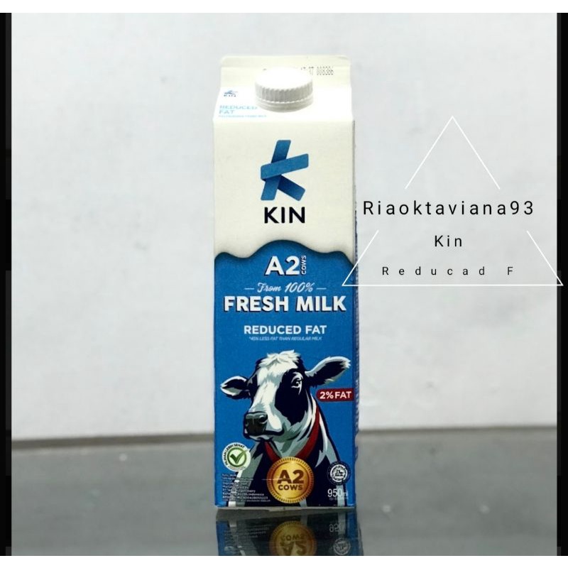 Jual Susu Segar Kin Fresh Milk Reduce Fat 1 Liter (950ml) Low Fat ...