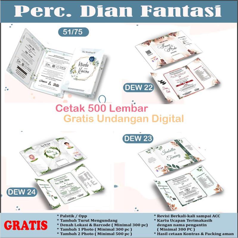 Jual Surat Undangan Pernikahan Resepsi dan Nunduh Mantu Undangan