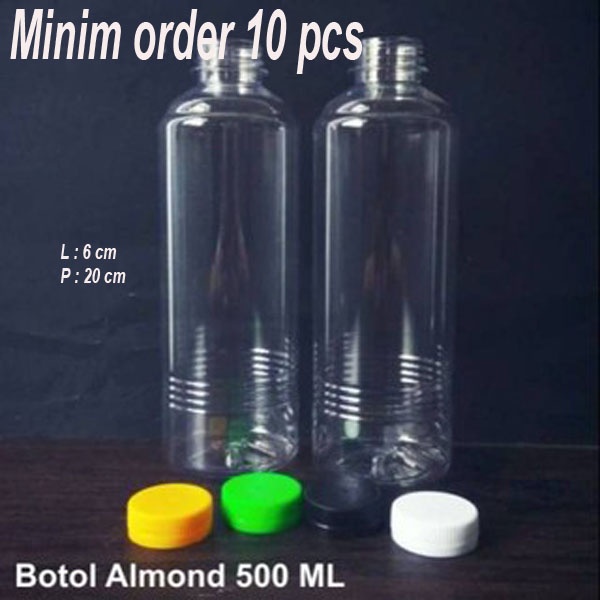 Jual Botol Almond 500 ml | Shopee Indonesia