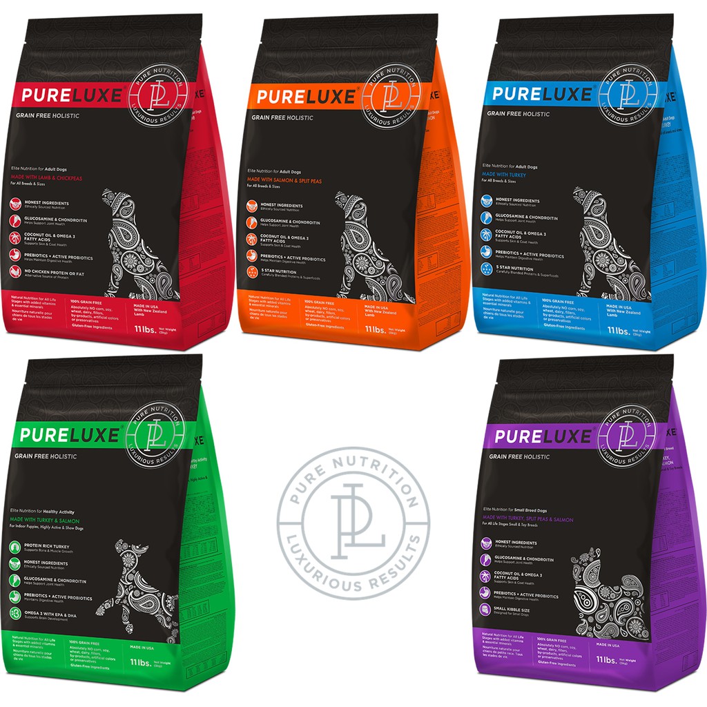 Jual Pureluxe Dog Food All Varian 1.81kg / 4 lbs Makanan Kering