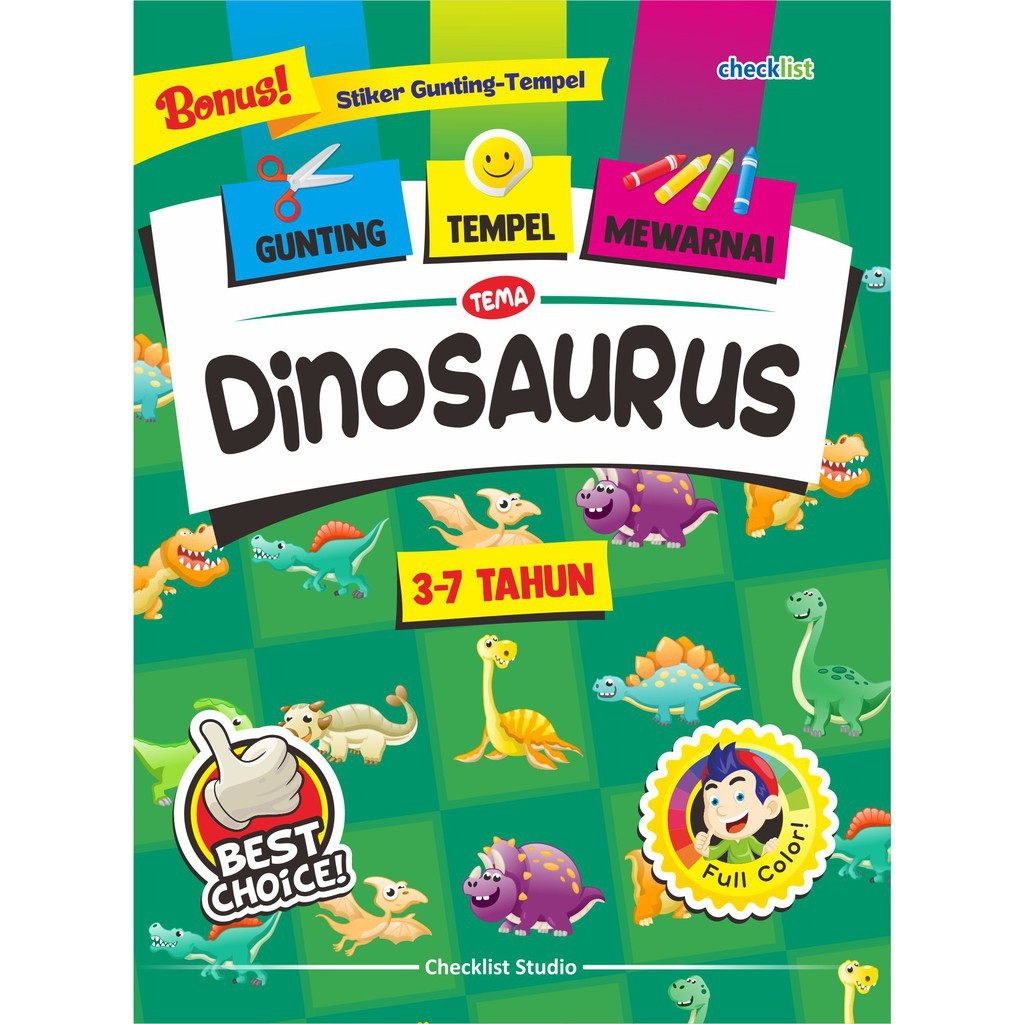 Jual Gunting Tempel Mewarnai Tema Dinosaurus Shopee Indonesia