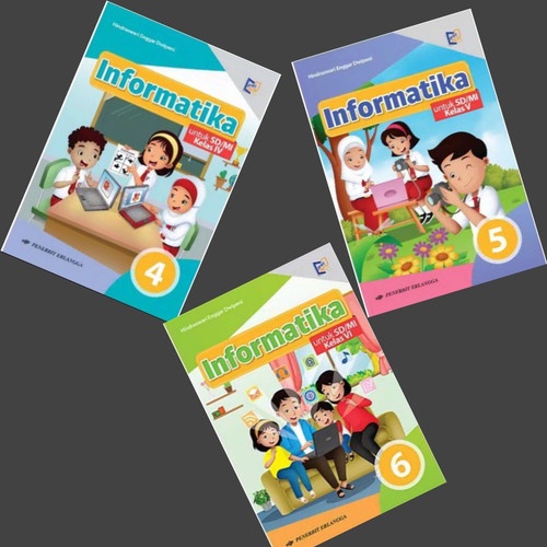 Jual Buku Informatika Kelas 4 5 6 Untuk SD/MI - Penerbit Erlangga ...