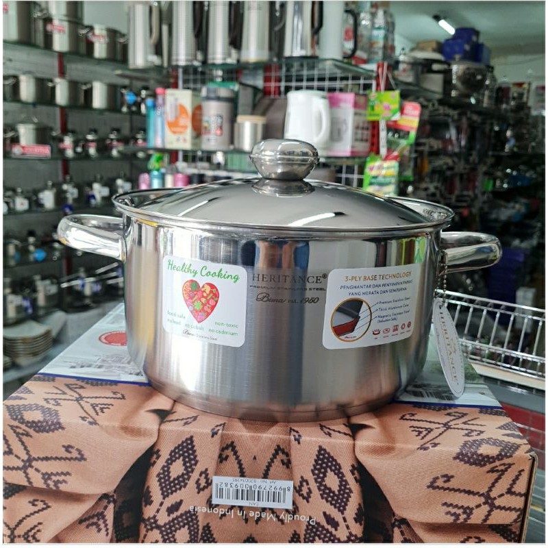 Jual Bp Panci Sauce Pot D Cm Bima Heritance Prolite Tutup Stainless Steel Shopee Indonesia