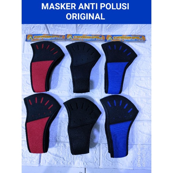 Jual MASKER 3 PLY MASKER MOTOR PRIA MASKER ANTI POLUSI MODEL KANCING ...