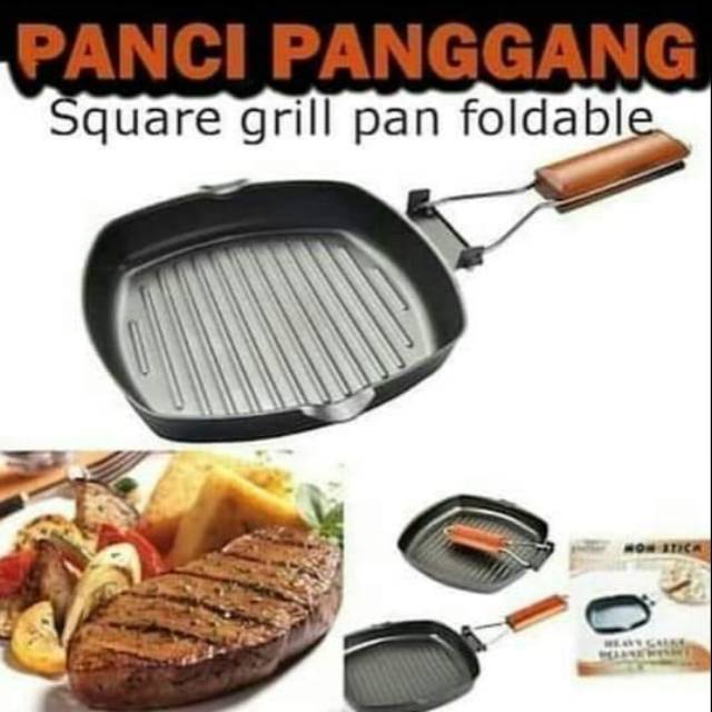 Jual Panci Panggang Square Grill Pan Foldable Shopee Indonesia