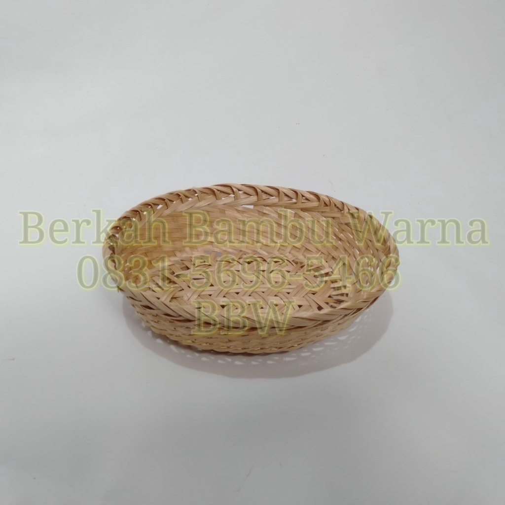 Jual Keranjang Unik Bambu Natural Keranjang Parcel Dari Anyaman Bambu Wadah Souvenir Ramah 0237