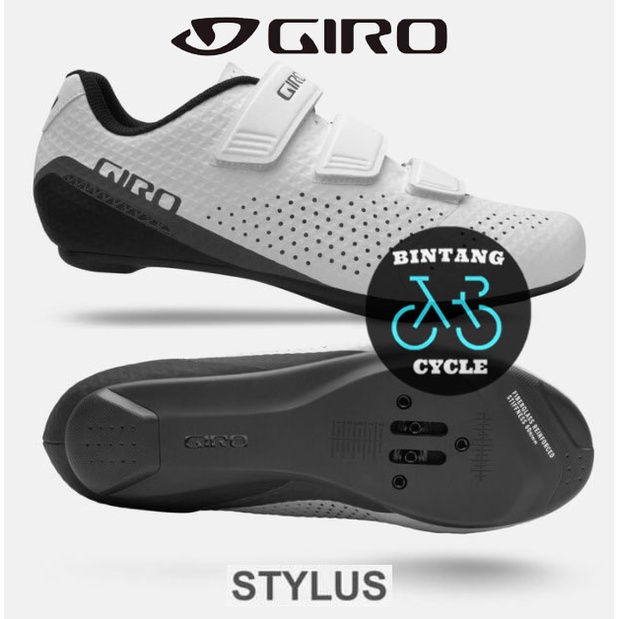 GIRO Stylus, Chaussures de Cyclisme Homme, Blanc, 43 EU