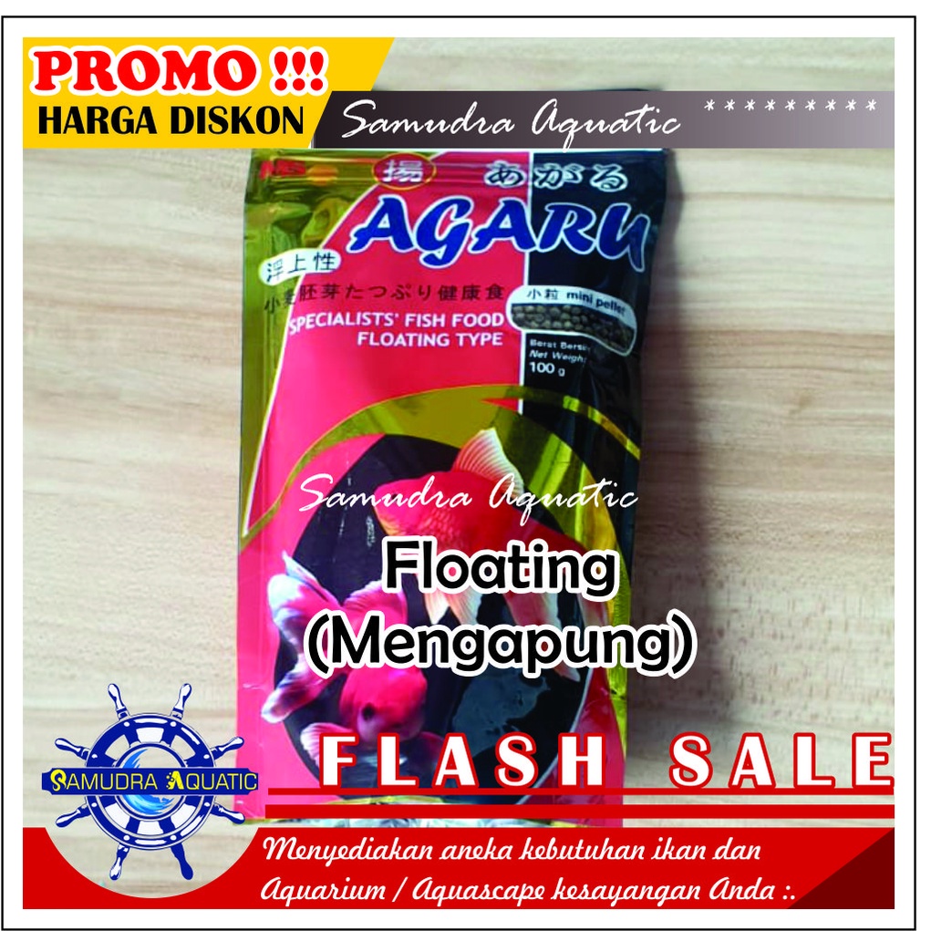 Jual Pakan AGARU, Pelet Pakan Makankan Ikan Hias, Pakan Koki (Pakan ...