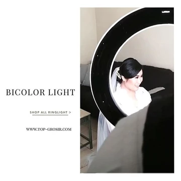 Latour B Ring Light LED HD 18S Bi Color 18S GRATIS TRIPOD Ringlight Bicolour Bi Colour Color