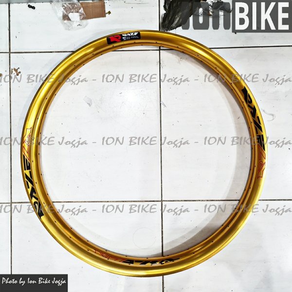 Jual Sepasang Velg Rim Rims Raze Ukuran 26 GOLD Lubang 32 Hole 32H H ...