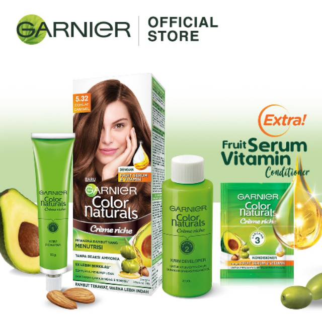 Jual Garnier Hair color Natural cat rambut kemasan kotak 60ml Shopee Indonesia